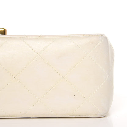 Chanel Lambskin Quilted Mini Square Flap White 10 of 12