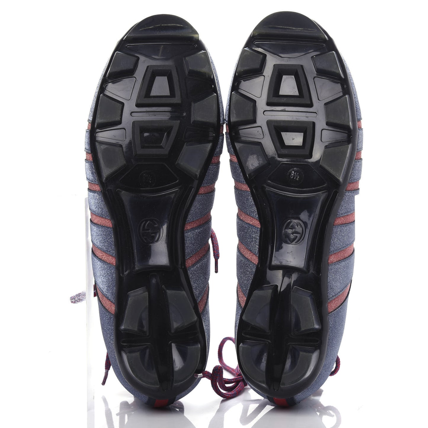 Nappa Sparkle Feline Web Titan Lace Up Sneakers 8.5 Caspian Rosso