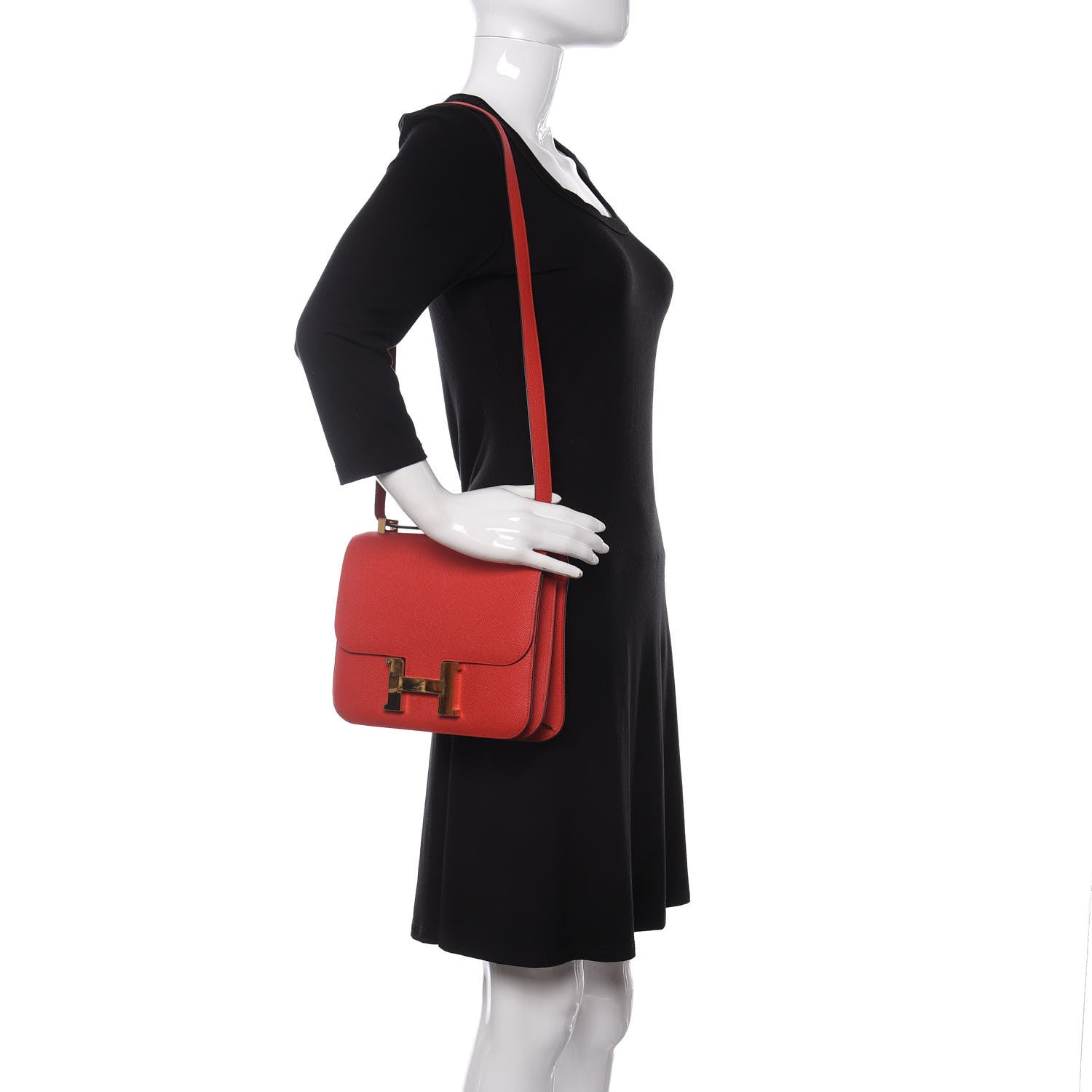 Hermes Epsom Constance 24 Rouge Casaque 2 of 11