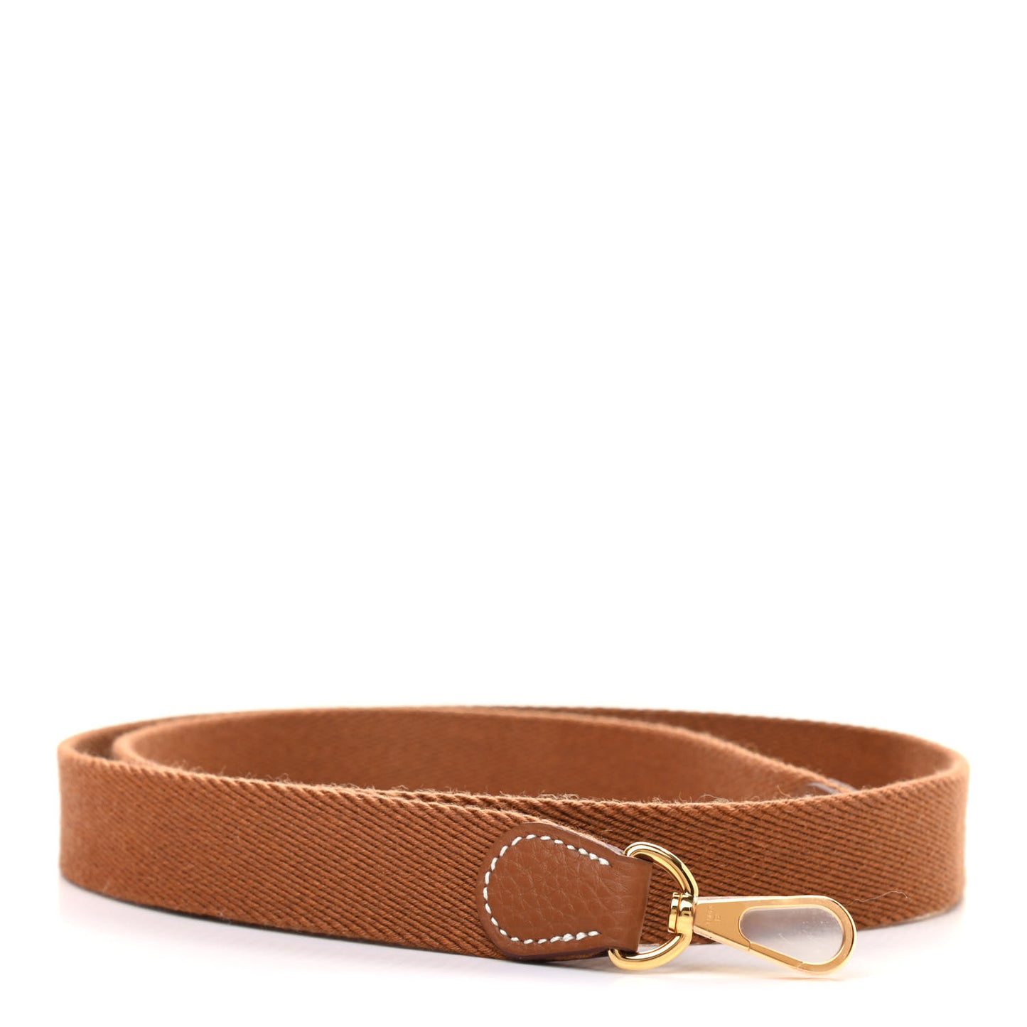 Toile Taurillon Clemence Shoulder Strap Gold