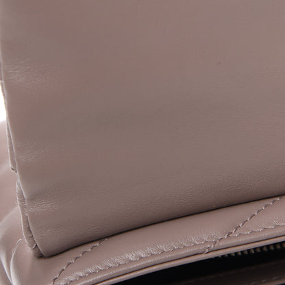 Saint Laurent Calfskin Y Quilted Toy Loulou Monogram Satchel Nude Powder 11 of 12