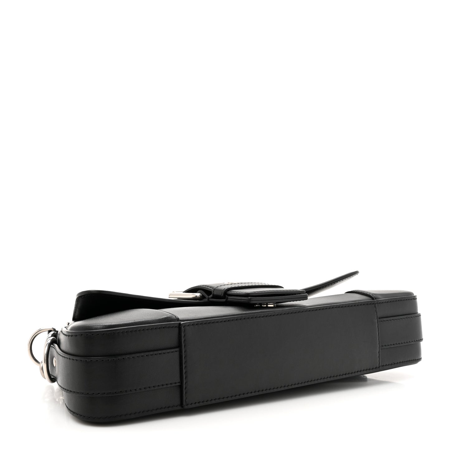 Smooth Calfskin Lindsay Shoulder Bag Black