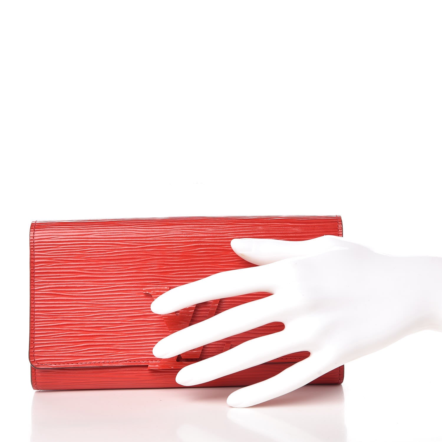 Louis Vuitton Epi Louise Wallet Coquelicot 2 of 10