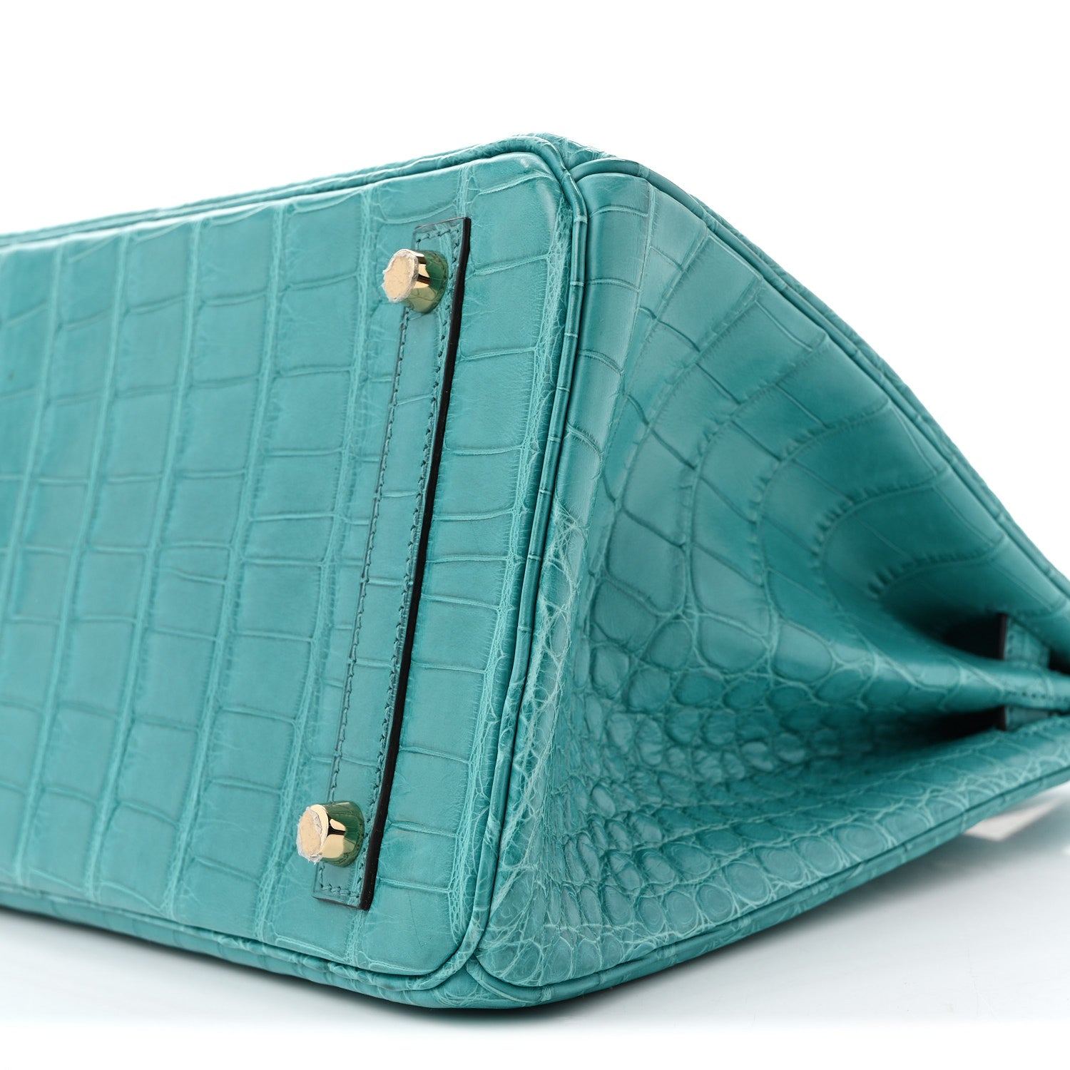 Hermes Matte Alligator Birkin 30 Bleu Paon 10 of 12