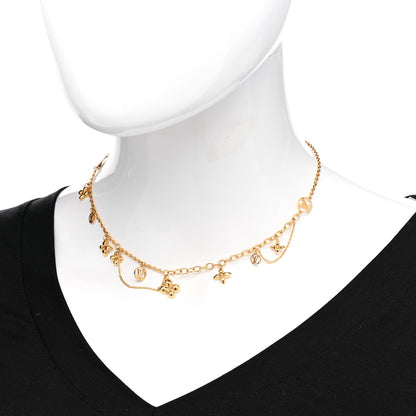 Louis Vuitton Metal Blooming Supple Necklace Gold 2 of 6