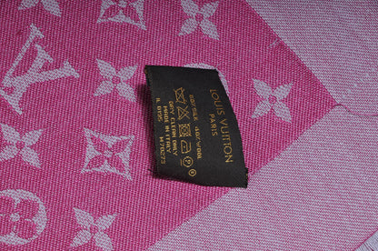 Louis Vuitton Silk Wool Monogram Denim Shawl 4 of 6