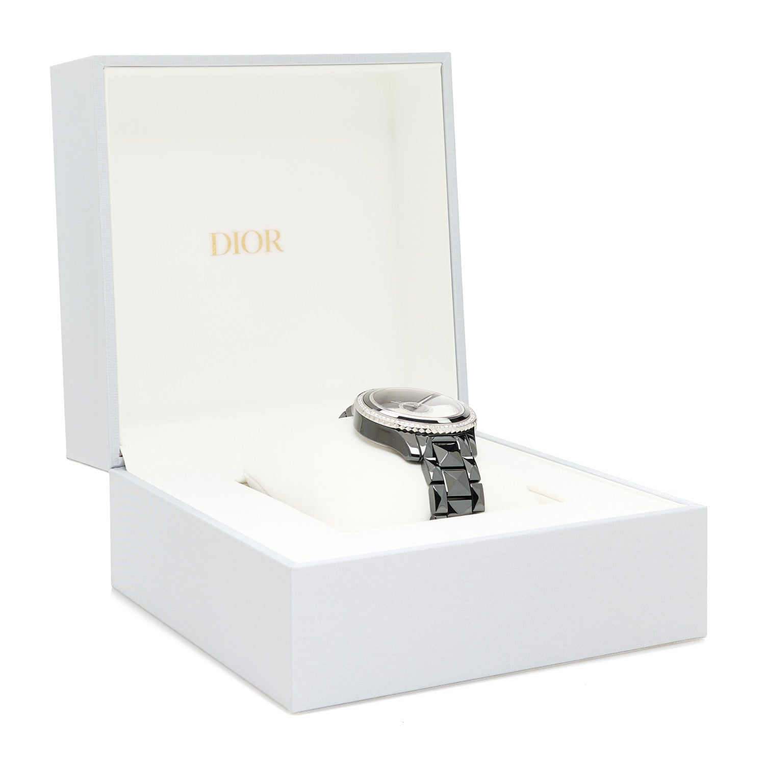 Christian Dior Stainless Steel Ceramic Diamond Bezel Mother of Pearl 36mm Dior VIII Grand Bal Drape Automatic Watch 5 of 5