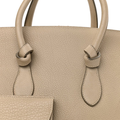 Celine Crisped Calfskin Small Tie Knot Tote Light Taupe 8 of 17