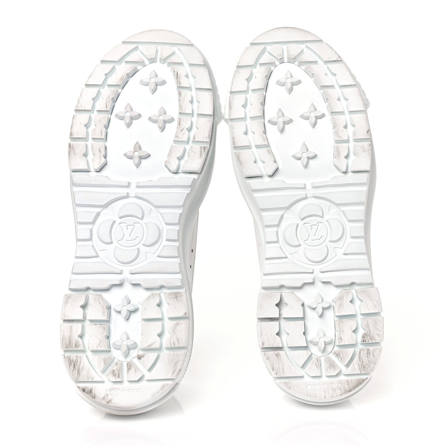 Canvas LV Squad Sneakers 37.5 White