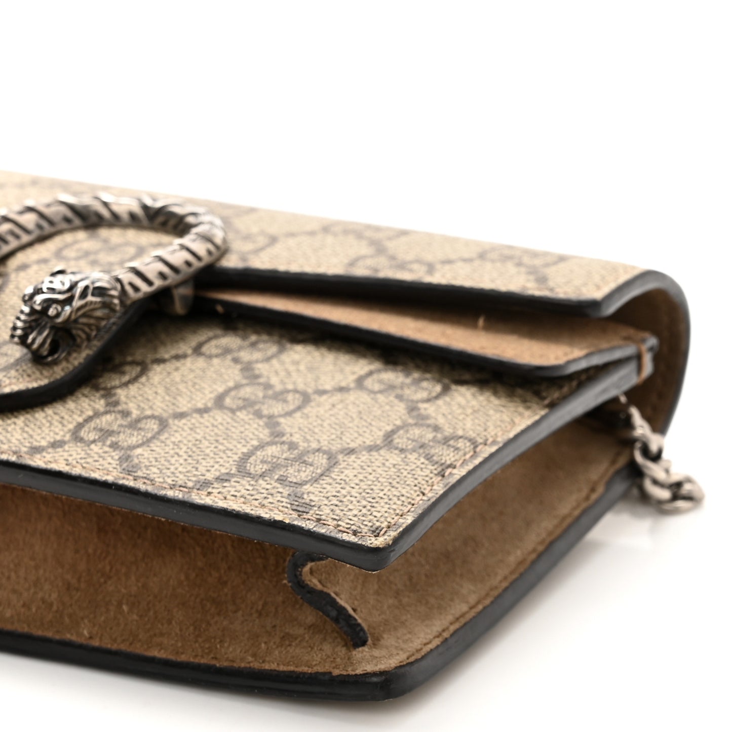 GG Supreme Monogram Super Mini Dionysus Shoulder Bag Taupe