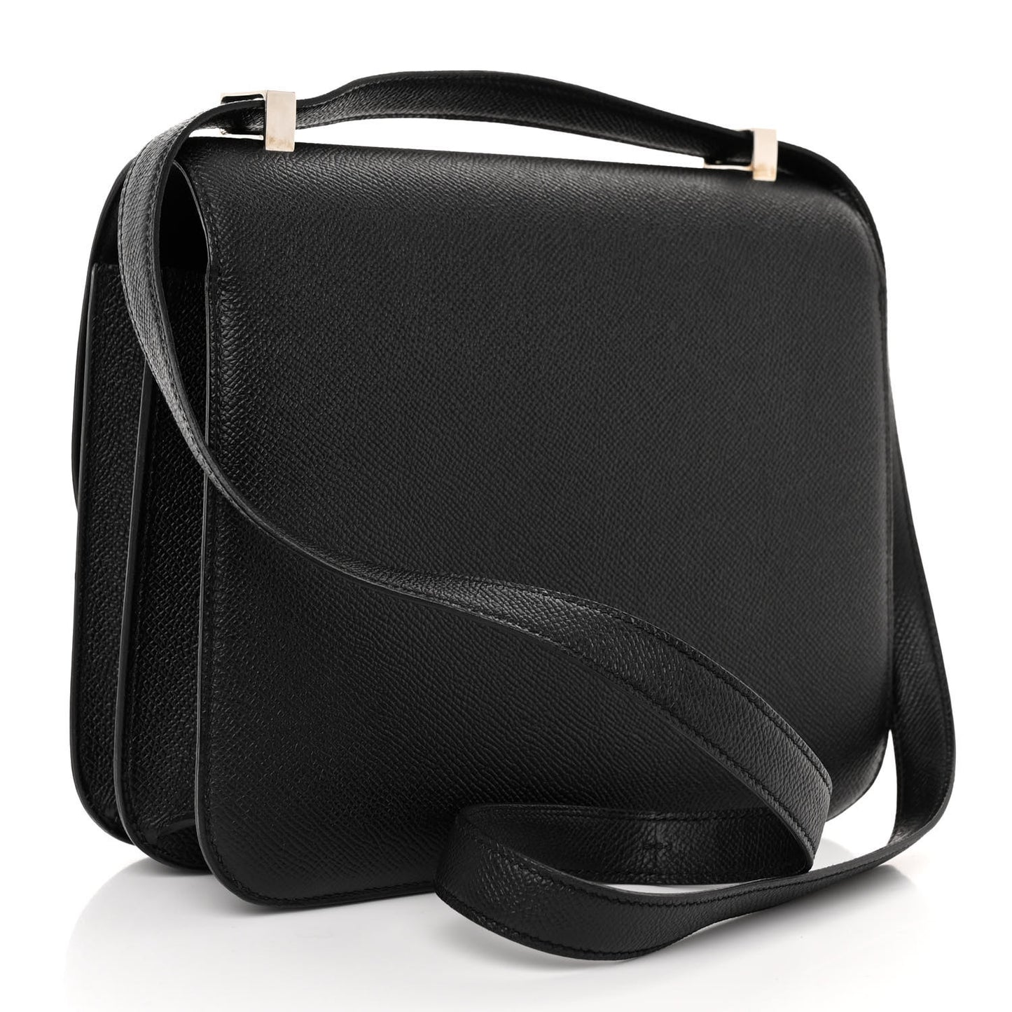 Epsom Enamel Constance 24 Black Bleu Saint Cyr
