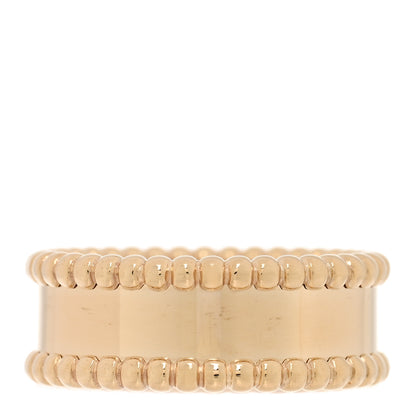 Van Cleef & Arpels 18K Yellow Gold Perlee Signature Ring 54 7 3 of 4