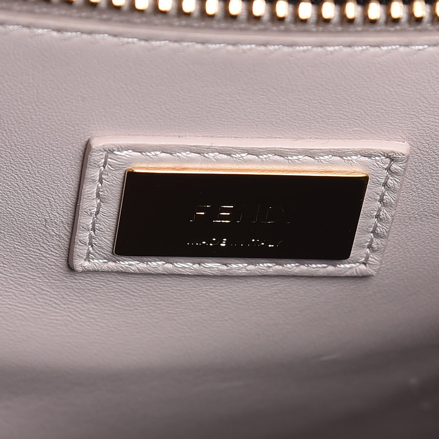 Fendi Vitello Seta Shiny Nappa Medium Peekaboo Iconic Satchel Moresco Rosa Doll 7 of 8