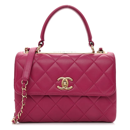 Chanel Lambskin Quilted Small Trendy CC Flap Dual Handle Bag Pink 1 of 11