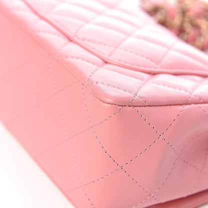 Chanel Lambskin Quilted Mini Rectangular Flap Pink 16 of 17