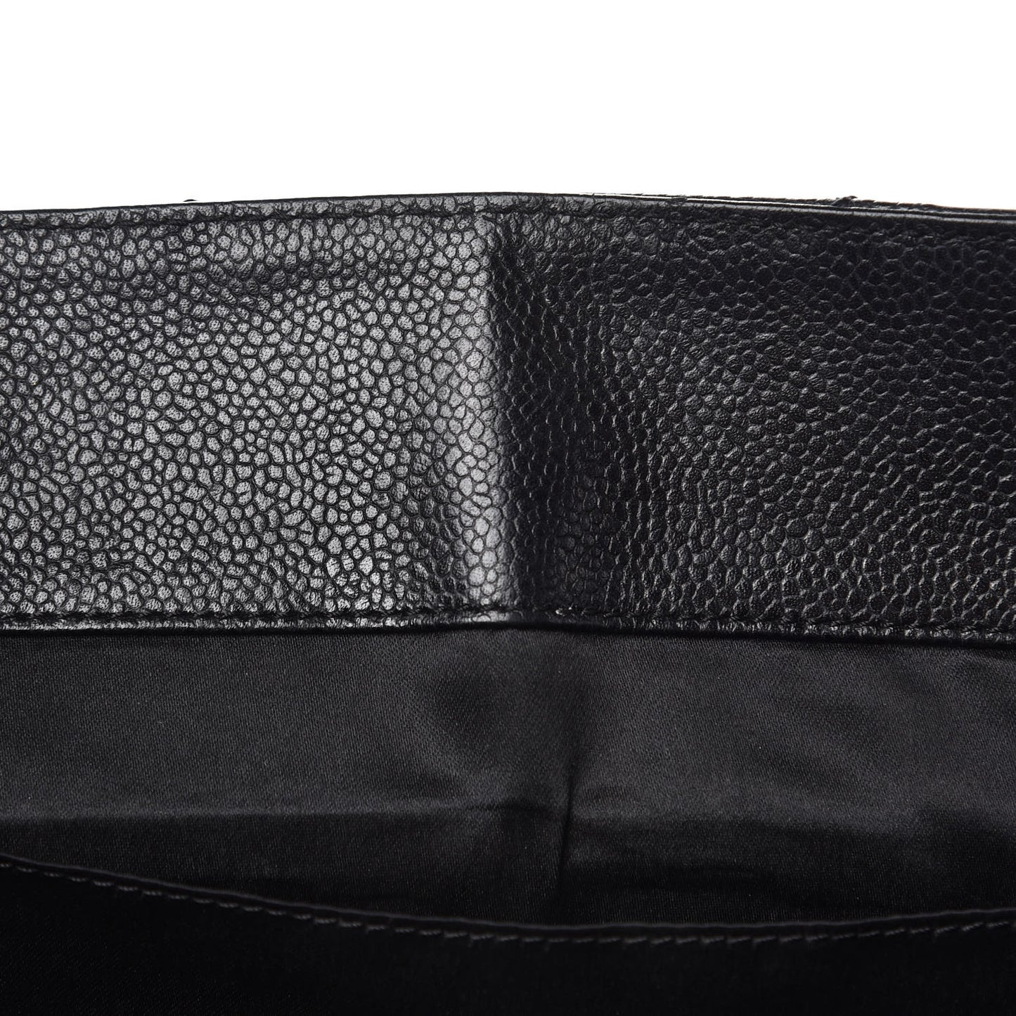 Caviar Quilted Grand Shopping Tote GST Black
