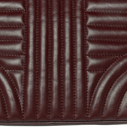 Prada Soft Calfskin Crystal Impunture Camera Bag Granato 11 of 13