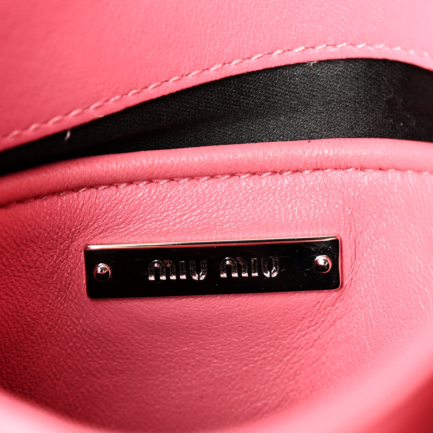 Miu Miu Nappa Matelasse Crystal Flap Clutch Pink 5 of 8
