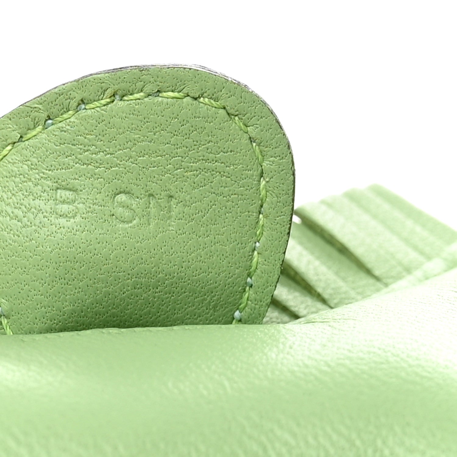 Hermes Milo Lambskin Matte Alligator Touch Grigri Rodeo Horse Bag Charm PM Vert Criquet Vert D'eau 3 of 5