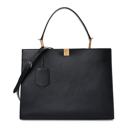 Balenciaga Calfskin Le Dix Soft Cabas M Shoulder Bag Black 1 of 11