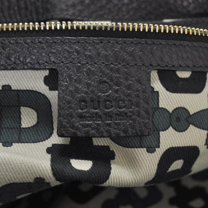 Gucci Leather Bamboo Ring Hobo Black 7 of 9