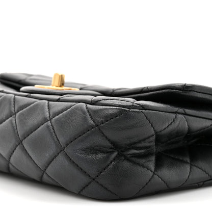 Chanel Lambskin Quilted Mini Rectangular Pearl Crush Flap Black 9 of 11