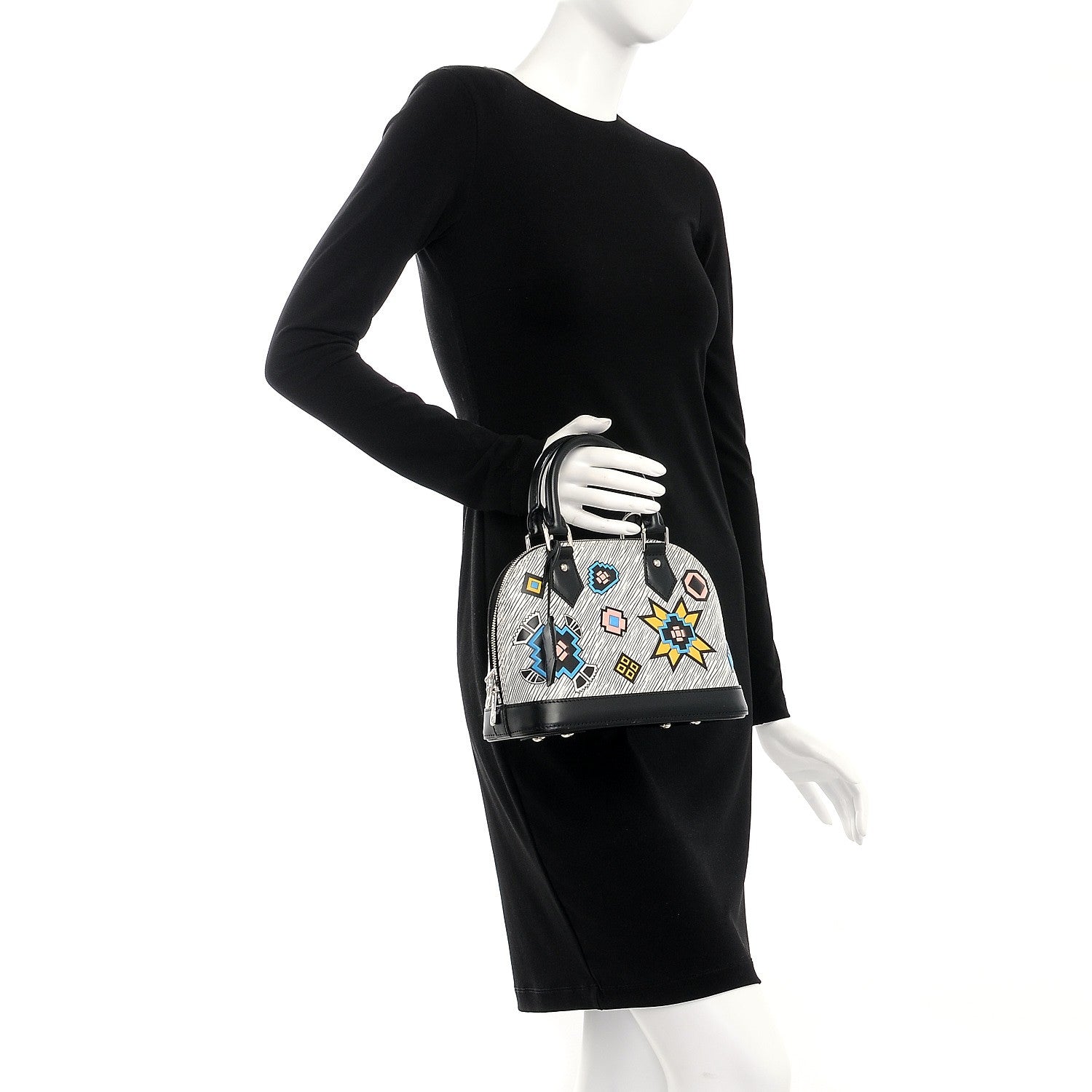 Louis Vuitton Epi Azteque Alma BB White 2 of 6
