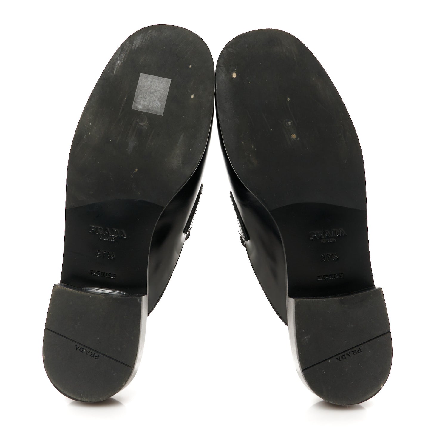Spazzolato Triangle 40mm Loafer Mules 37.5 Black
