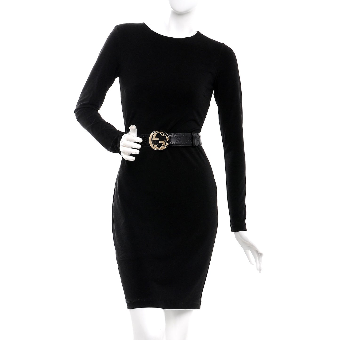 Guccissima Interlocking G Belt 95 38 Black