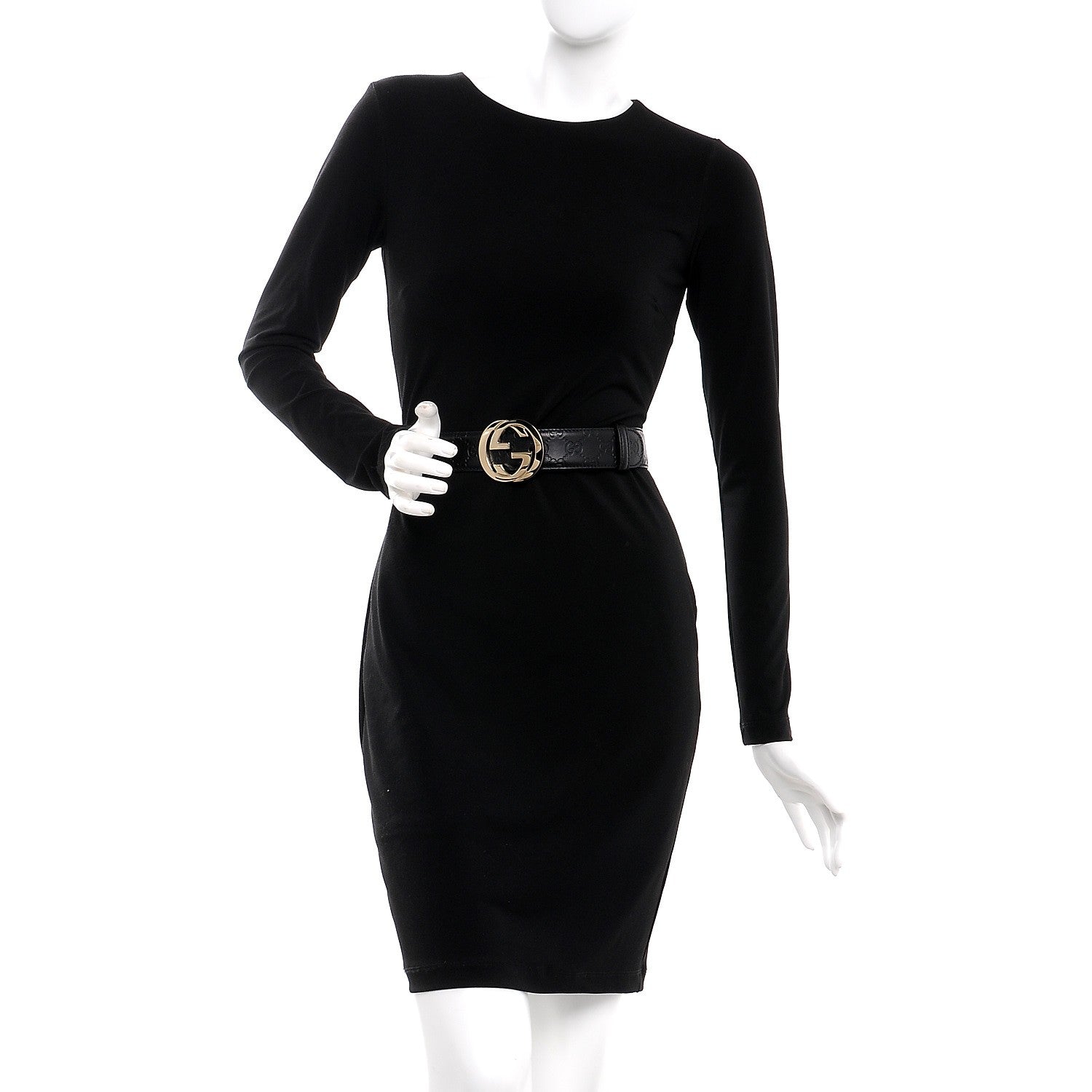 Gucci Guccissima Interlocking G Belt 95 38 Black 2 of 7