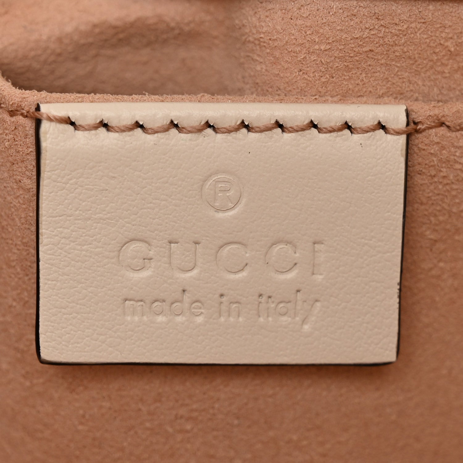 Gucci Calfskin Matelasse Mini GG Marmont Shoulder Bag White 6 of 12