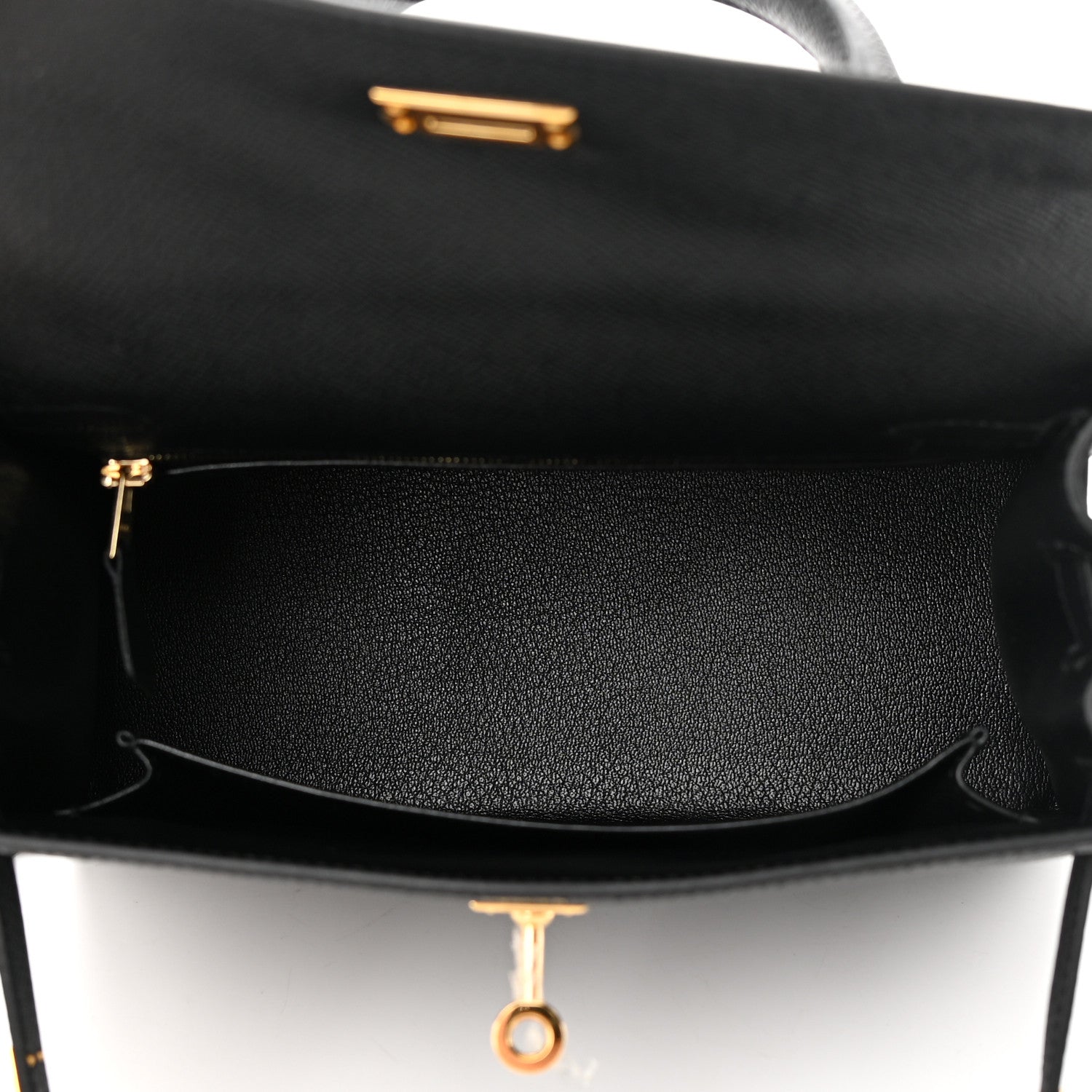 Hermes Epsom Kelly Sellier 25 Black 5 of 14