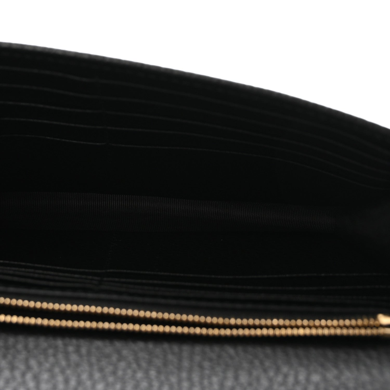 Gucci Dollar Calfskin Interlocking G Chain Wallet Black 5 of 9