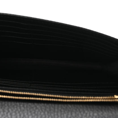 Gucci Dollar Calfskin Interlocking G Chain Wallet Black 5 of 9