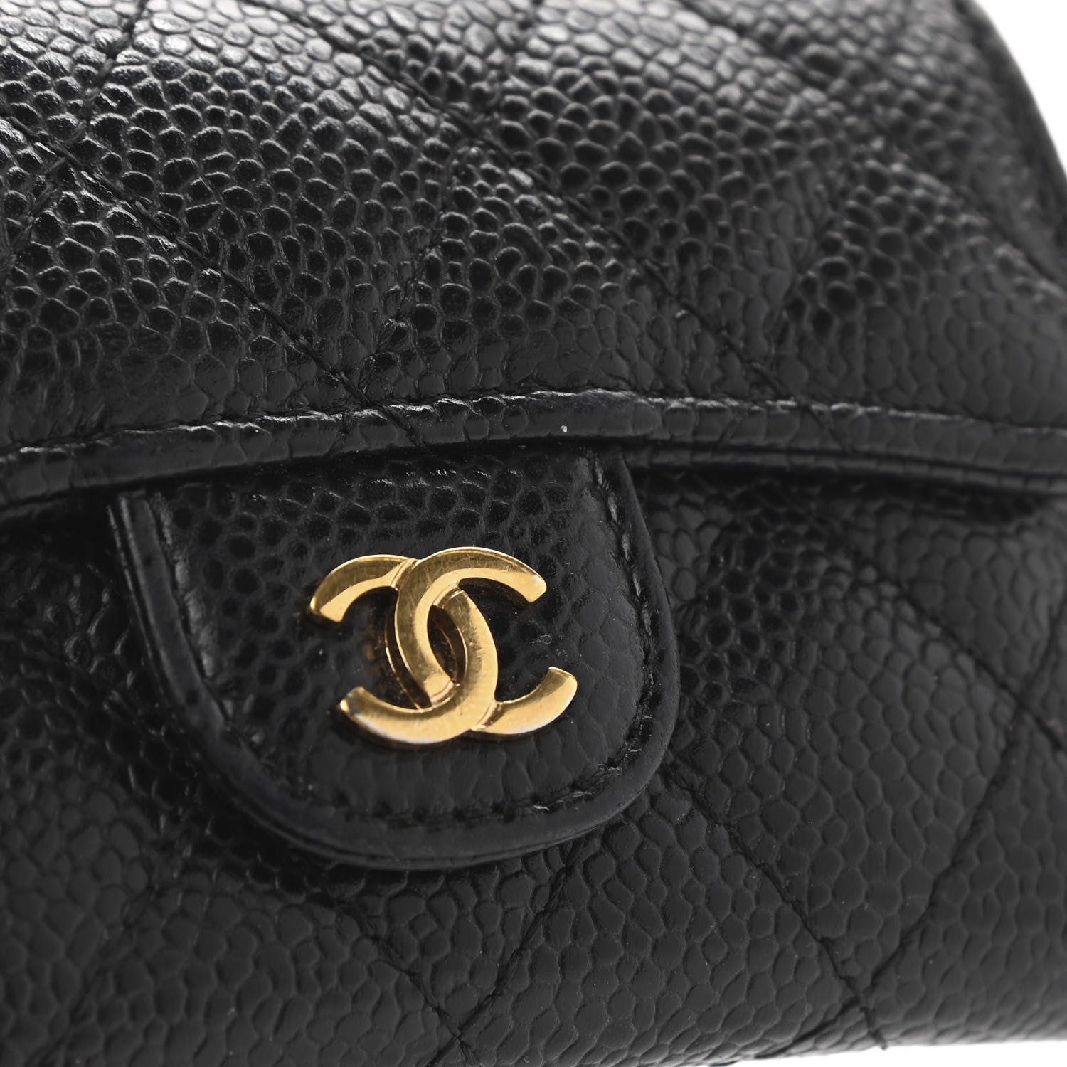 Chanel Caviar Quilted Flap Card Holder Black 9 of 11