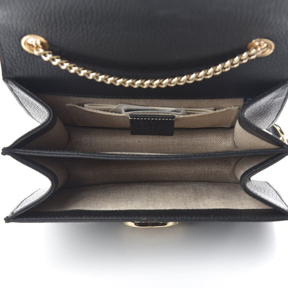 Gucci Dollar Calfskin Small Interlocking G Shoulder Bag Black 5 of 12