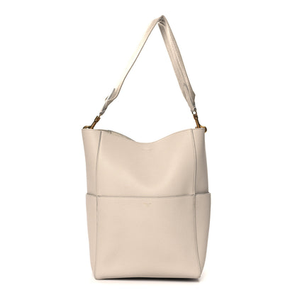 Celine Soft Grained Calfskin Sangle Bucket Bag Dune 1 of 10