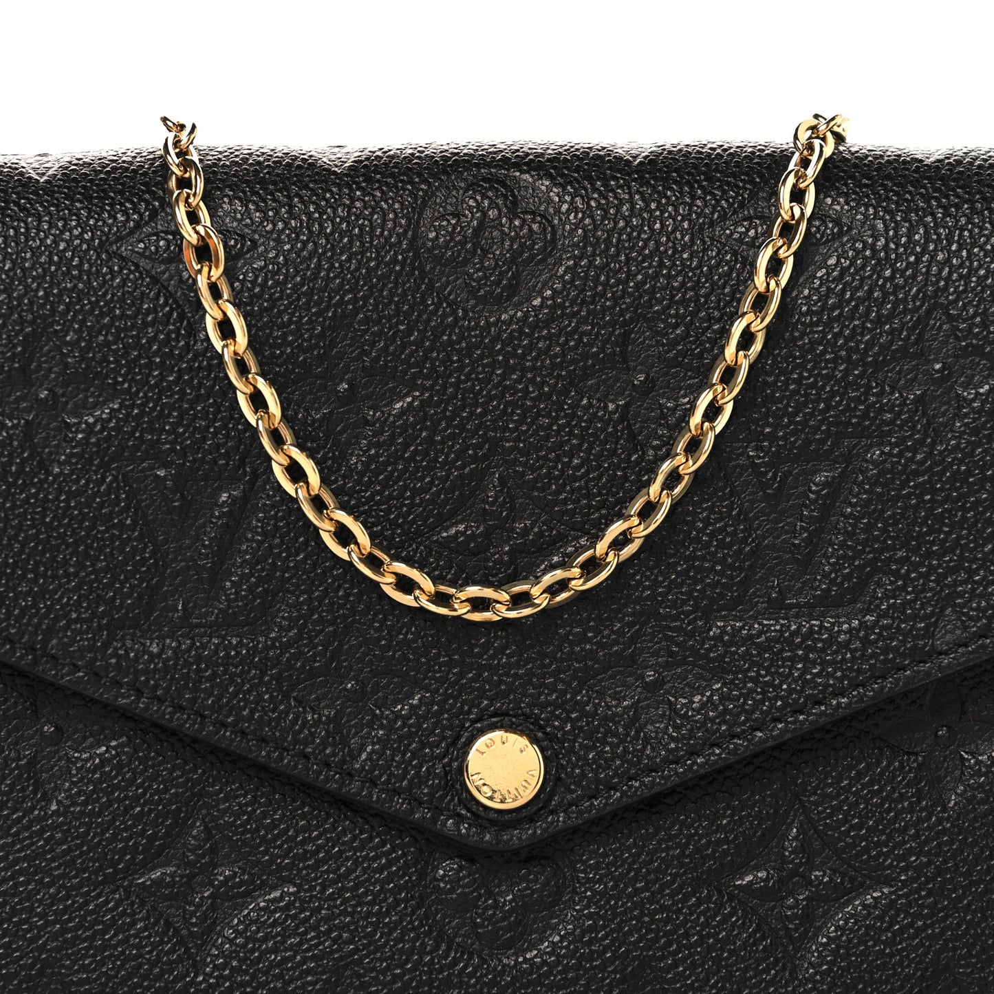 Empreinte Pochette Felicie Chain Wallet Black
