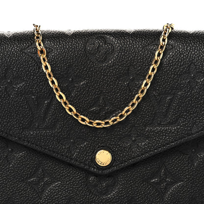 Louis Vuitton Empreinte Pochette Felicie Chain Wallet Black 8 of 11