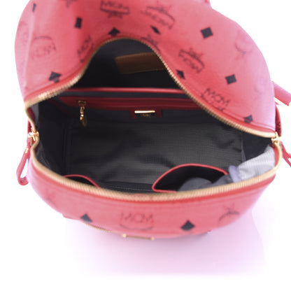 MCM Visetos Small Side Stud Stark Backpack Corail 4 of 8
