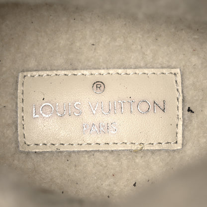 Louis Vuitton Suede Calfskin Shearling Monogram Laureate Platform Boots 35.5 Brown 8 of 10
