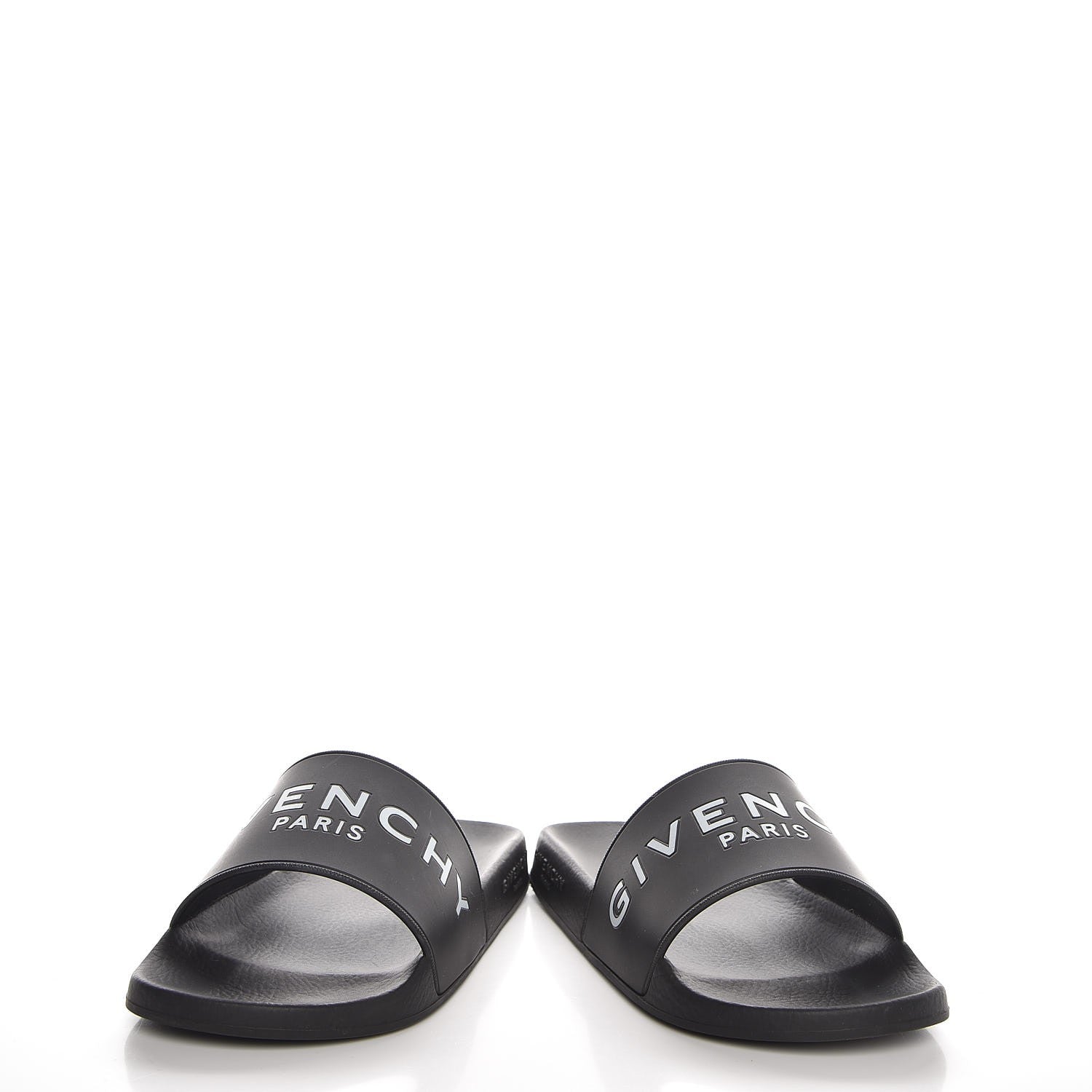 Givenchy Rubber Logo Pool Slide Sandals 35 Black 6 of 11