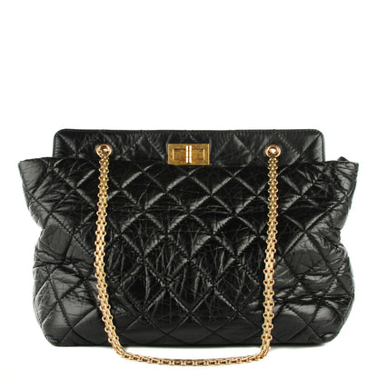 Chanel Aged Calfskin Quilted Reissue 2.55 Tote Black 1 of 8
