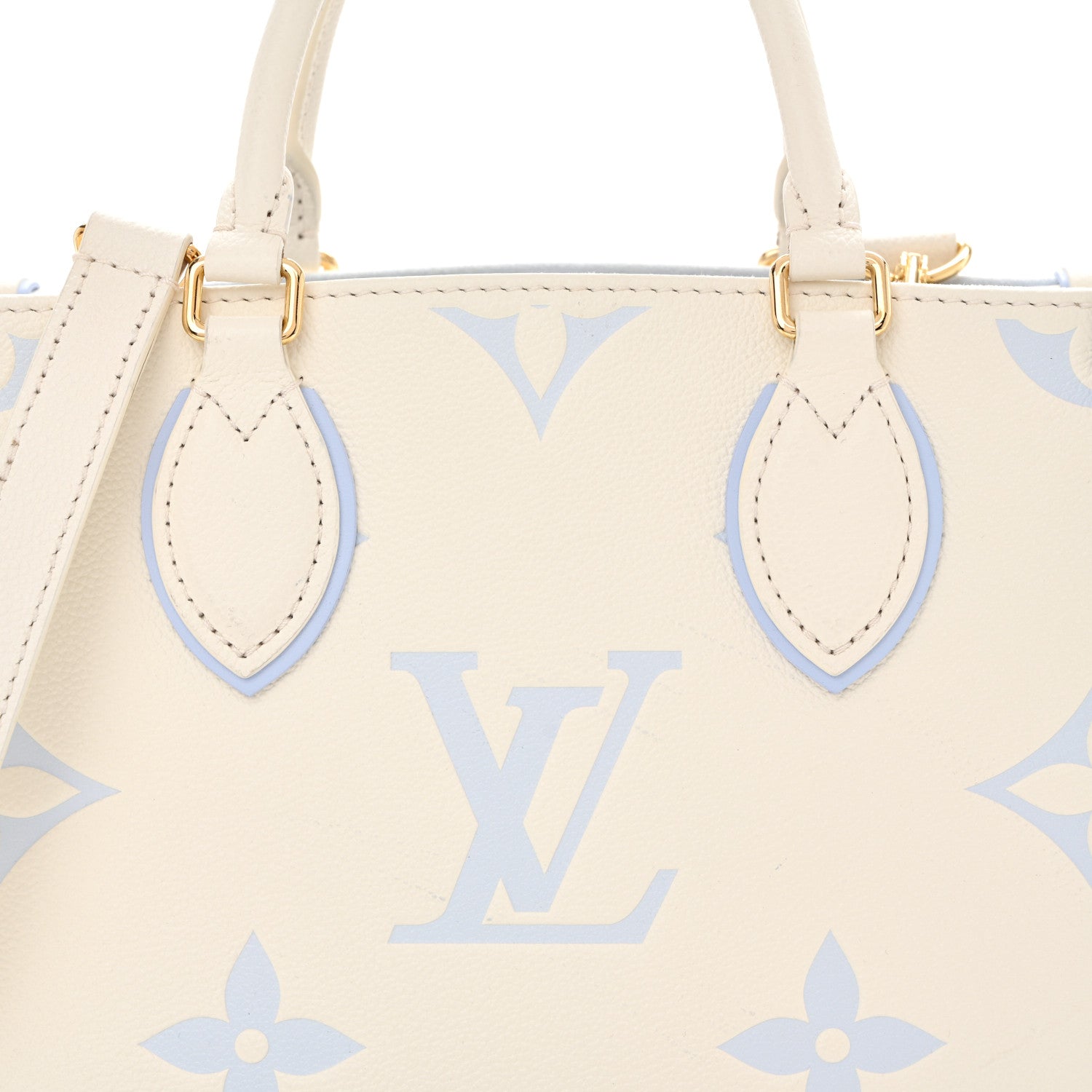 Louis Vuitton Empreinte Monogram Giant Onthego PM Latte Candy Blue