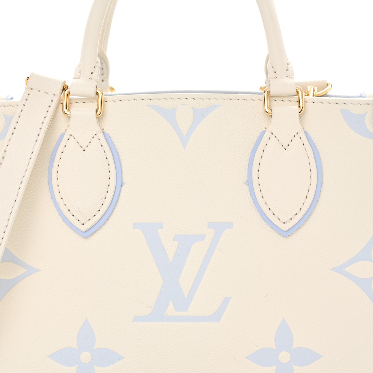 Empreinte Monogram Giant Onthego PM Latte Candy Blue