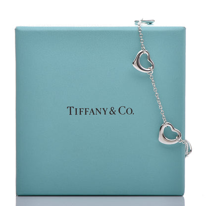 Tiffany Sterling Silver Elsa Peretti Open Heart Bracelet 7 of 7