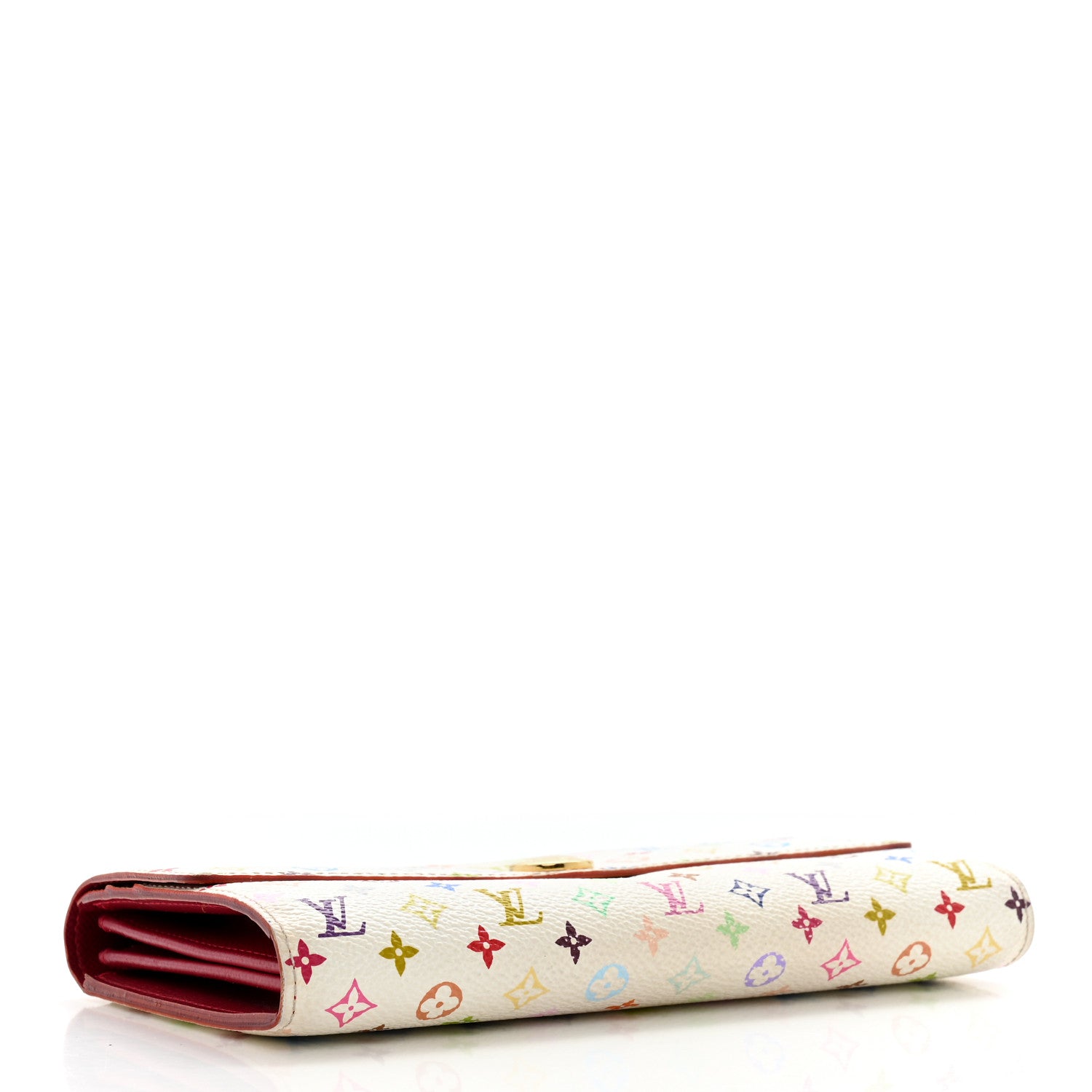 Louis Vuitton Monogram Multicolor Sarah Wallet White Grenade 4 of 13