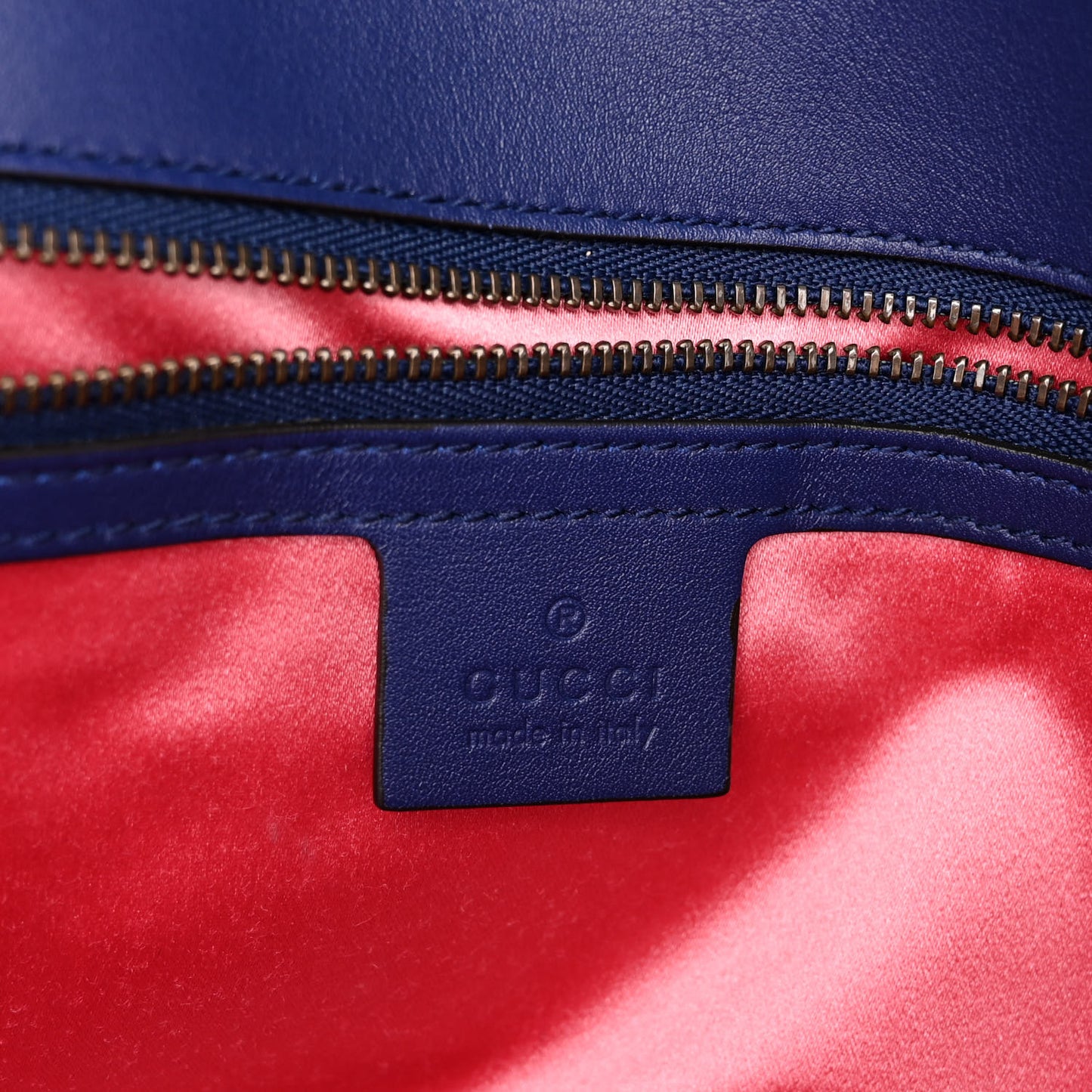 Velvet Matelasse Medium GG Marmont Shoulder Bag Cobalt Blue