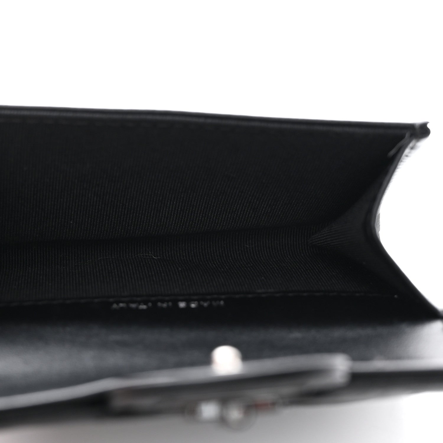 Chanel Aged Calfskin Chevron Quilted Reissue Card Holder Wallet So Black 5 of 8
