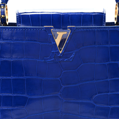 Louis Vuitton Alligator Capucines BB Bleu Santorin 8 of 12
